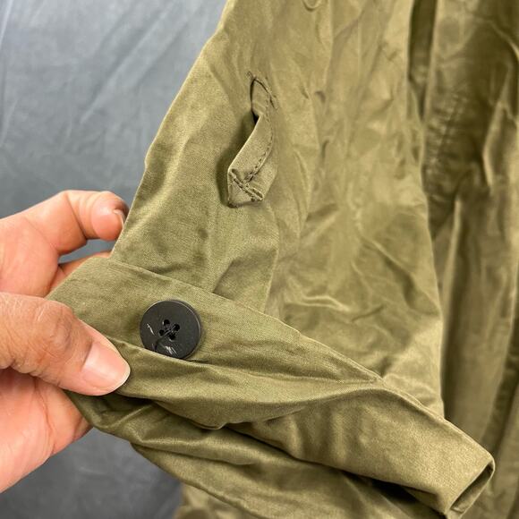 Zara Basic Outerwear Full Zip Hooded Parka Inditex Cargo 3/4 sleeve NN-03 - Picture 4 of 15